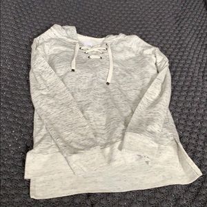 grey hoodie